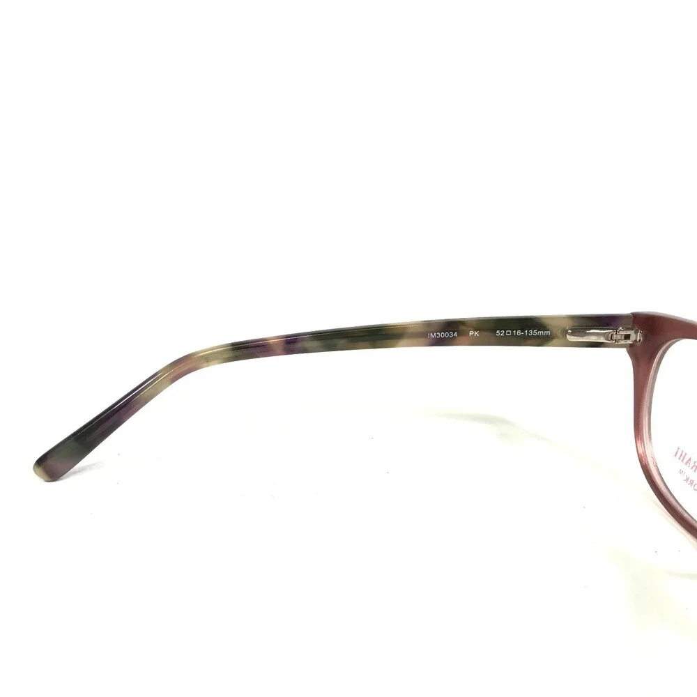 Isaac Mizrahi Eyeglasses Frames IM30034 Clear Purple Tortoise Cat Eye 52-16-135